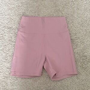 Women's Mauve High-Rise Bike Shorts